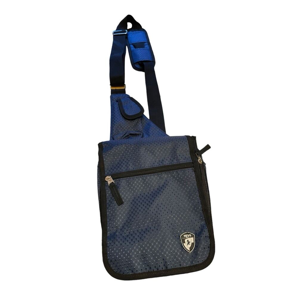Heys Travelmate V3 Crossbody Sling Bag‎ Unisex Organizer Lined Nylon Blue Pouch